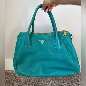 PRADA | Purse | Prada Vitello Daino Leather Tote Bag